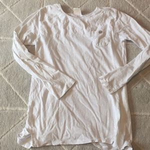 White shirt with long sleeves